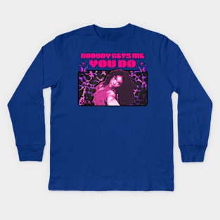 SZA - Nobody Gets Me You Do - Vintage Y2K Style Kids Long Sleeve T-Shirt
